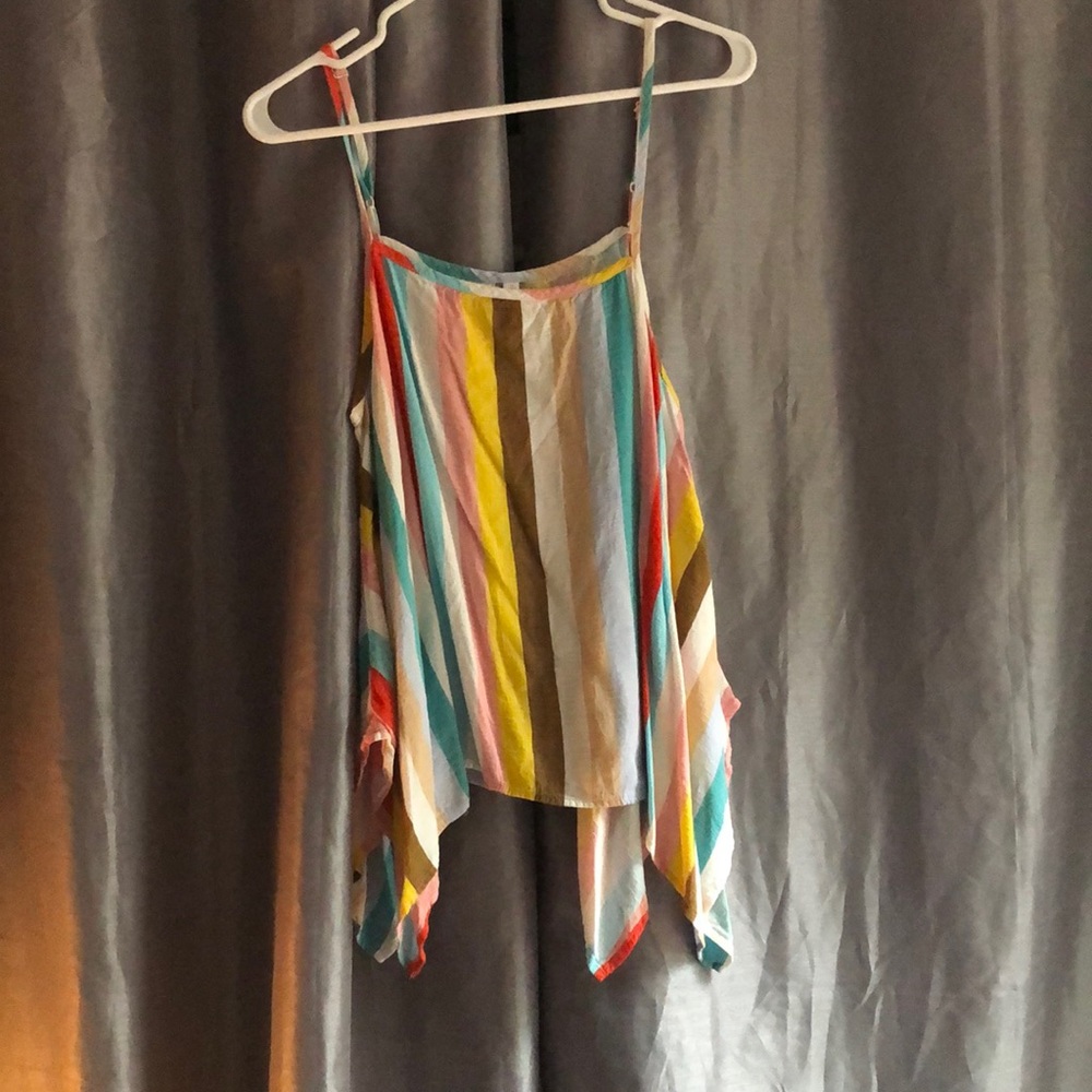 Colorful striped tank